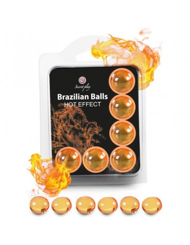 SECRETPLAY SET 6 BRAZILIAN BALLS EFECTO CALOR - 